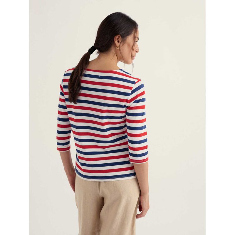Seasalt Cornwall Sailor Top Duet Scallion Brick image number 1